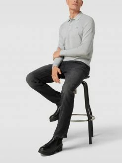 Gant Poloshirt Im Langärmeligen Design - Hellgrau