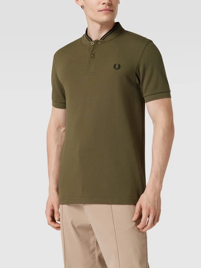 Fred Perry Poloshirt Mit Logo-Stitching - Olivgrün 4 Fred Perry Poloshirt Mit Logo-Stitching - Olivgrün – Bild 4