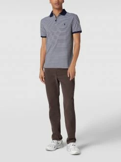 Polo Ralph Lauren Custom Slim Fit Poloshirt Mit Streifenmuster - Dunkelblau