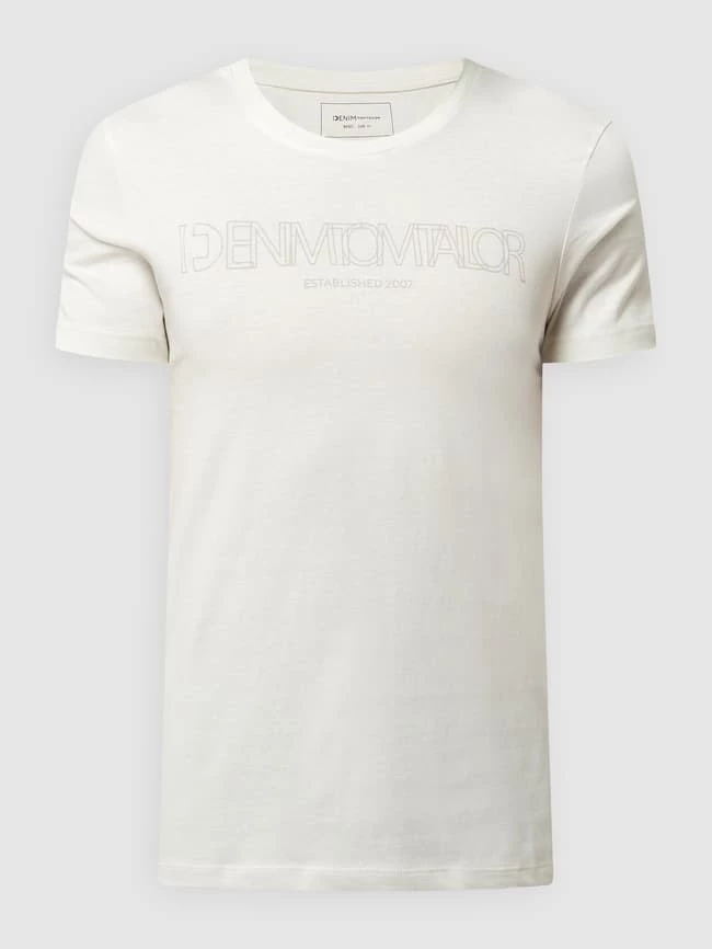 Tom Tailor Denim T-Shirt Mit Logo - Offwhite 2 Tom Tailor Denim T-Shirt Mit Logo - Offwhite – Bild 2
