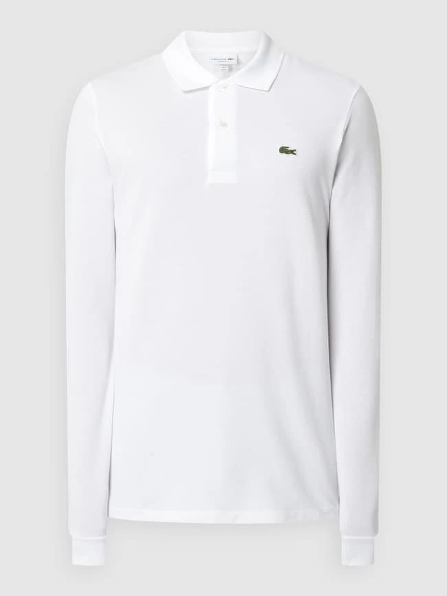 Lacoste Classic Fit Poloshirt Mit Label-Detail Modell 'POLO LANGARM' - Weiß 2 Lacoste Classic Fit Poloshirt Mit Label-Detail Modell 'POLO LANGARM' - Weiß – Bild 2
