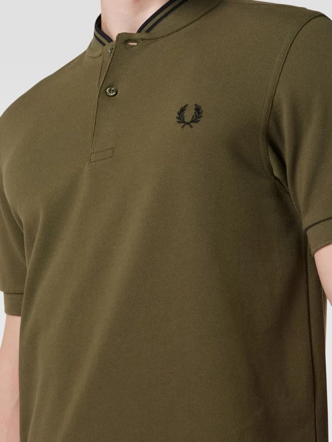 Fred Perry Poloshirt Mit Logo-Stitching - Olivgrün 3 Fred Perry Poloshirt Mit Logo-Stitching - Olivgrün – Bild 3