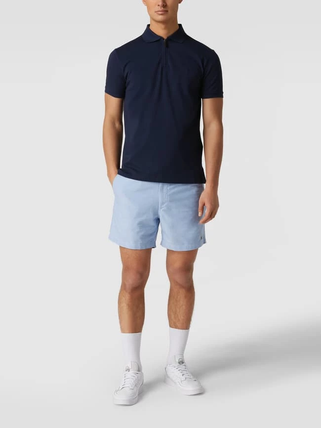 Polo Ralph Lauren Custom Slim Fit Poloshirt Mit Logo-Stitching - Marineblau 1 Polo Ralph Lauren Custom Slim Fit Poloshirt Mit Logo-Stitching - Marineblau