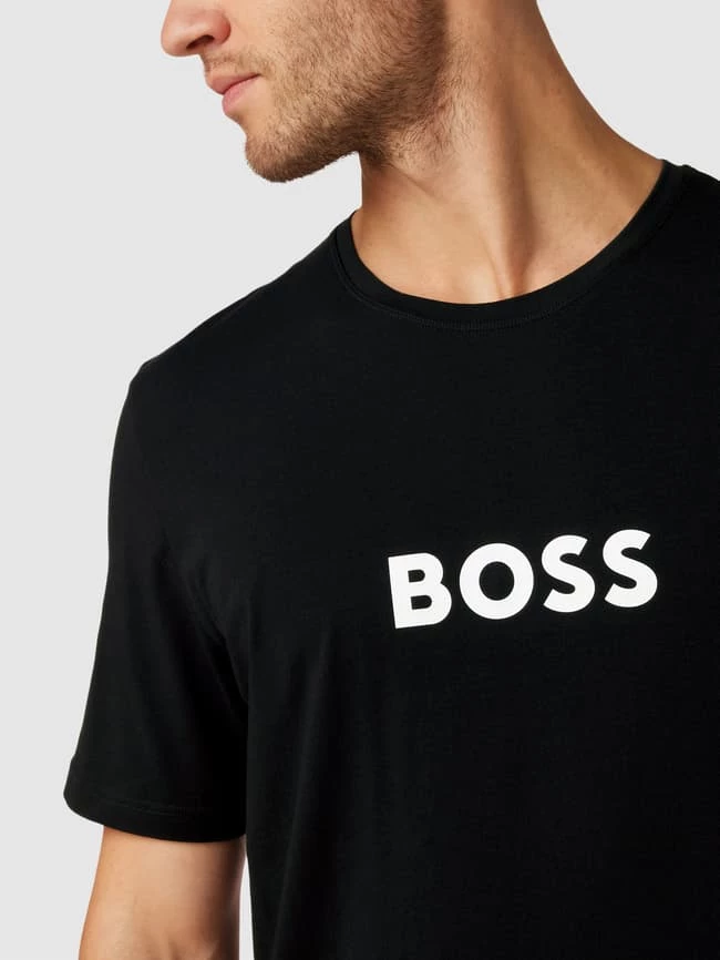 BOSS T-Shirt Mit Label-Print - Schwarz 3 BOSS T-Shirt Mit Label-Print - Schwarz – Bild 3