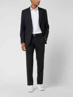 Windsor Shaped Fit Anzughose Mit Stretch-Anteil Modell 'Bene' - Marineblau