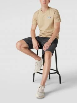 Tommy Jeans T-Shirt Mit Label-Patch Modell 'WOVEN LABEL TEE' - Sand