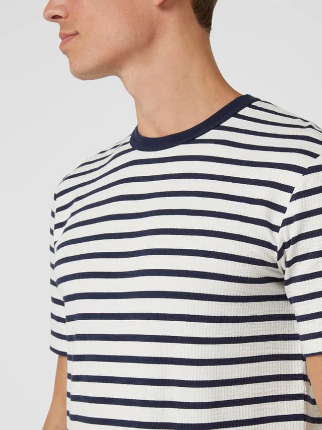 Scotch & Soda T-Shirt Mit Streifenmuster - Offwhite 3 Scotch & Soda T-Shirt Mit Streifenmuster - Offwhite – Bild 3