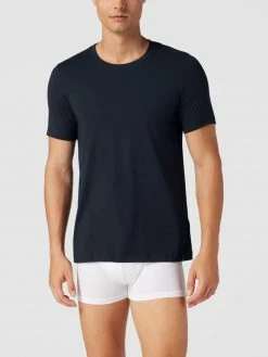 Schiesser T-Shirt Mit Label-Detail - Schwarz