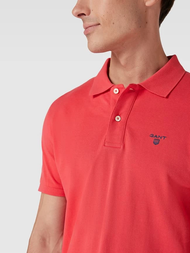 Gant Poloshirt Mit Brand-Stitching Modell 'THE SUMMER PIQUE' - Koralle 3 Gant Poloshirt Mit Brand-Stitching Modell 'THE SUMMER PIQUE' - Koralle – Bild 3
