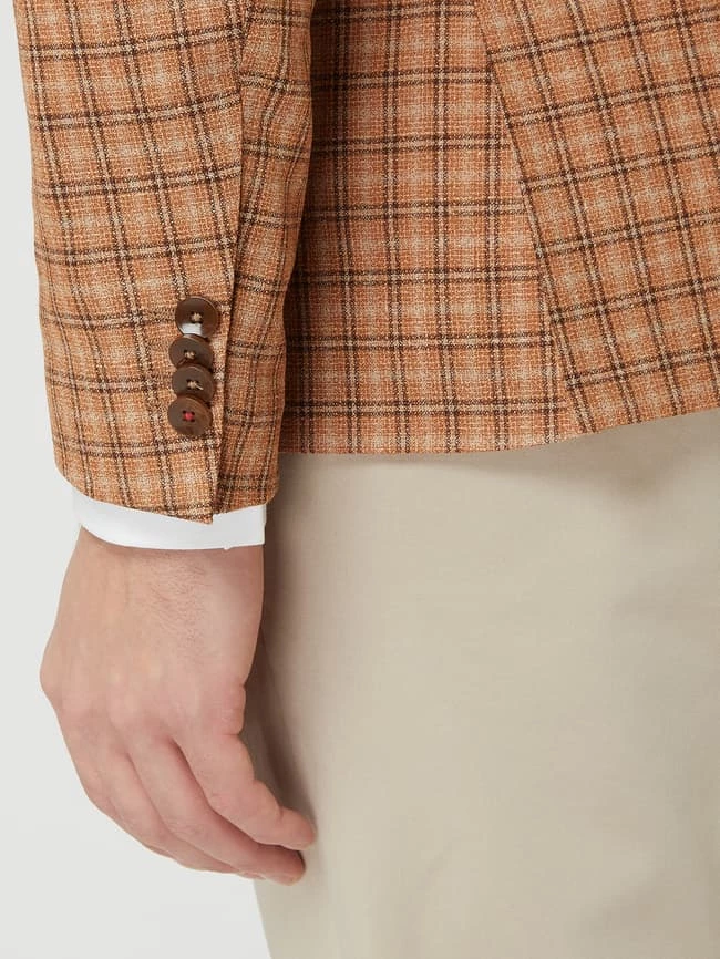 CG - Club Of Gents 1-Knopf-Sakko Mit Seide-Anteil Modell 'Chuck' - Rostrot 5 CG - Club Of Gents 1-Knopf-Sakko Mit Seide-Anteil Modell 'Chuck' - Rostrot – Bild 5