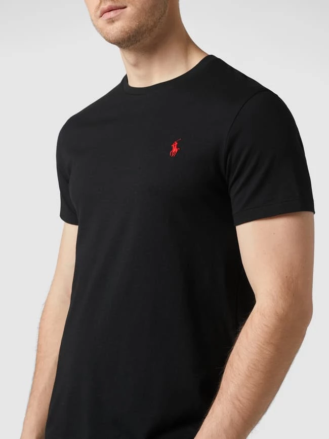 Polo Ralph Lauren Custom Slim Fit T-Shirt Mit Logo-Stickerei - Schwarz 3 Polo Ralph Lauren Custom Slim Fit T-Shirt Mit Logo-Stickerei - Schwarz – Bild 3