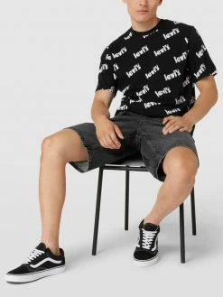 Levi's® T-Shirt Mit Logo-Muster - Schwarz