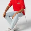CHAMPION T-Shirt Mit Label-Print - Rot