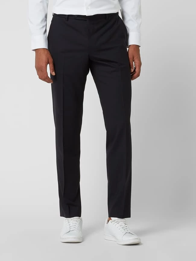 Windsor Shaped Fit Anzughose Mit Stretch-Anteil Modell 'Bene' - Marineblau 4 Windsor Shaped Fit Anzughose Mit Stretch-Anteil Modell 'Bene' - Marineblau – Bild 4